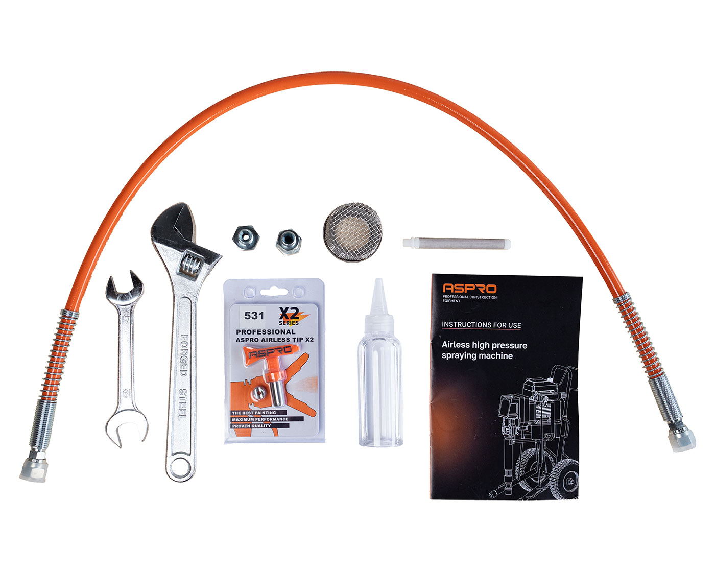 Airless Spritzgerät für Farbe & Spachtelmasse, Spritzspachtel ASPRO-8000 ASPRO 8000 Airless Spritzgerät für Farbe & Spachtelmasse Zubehör